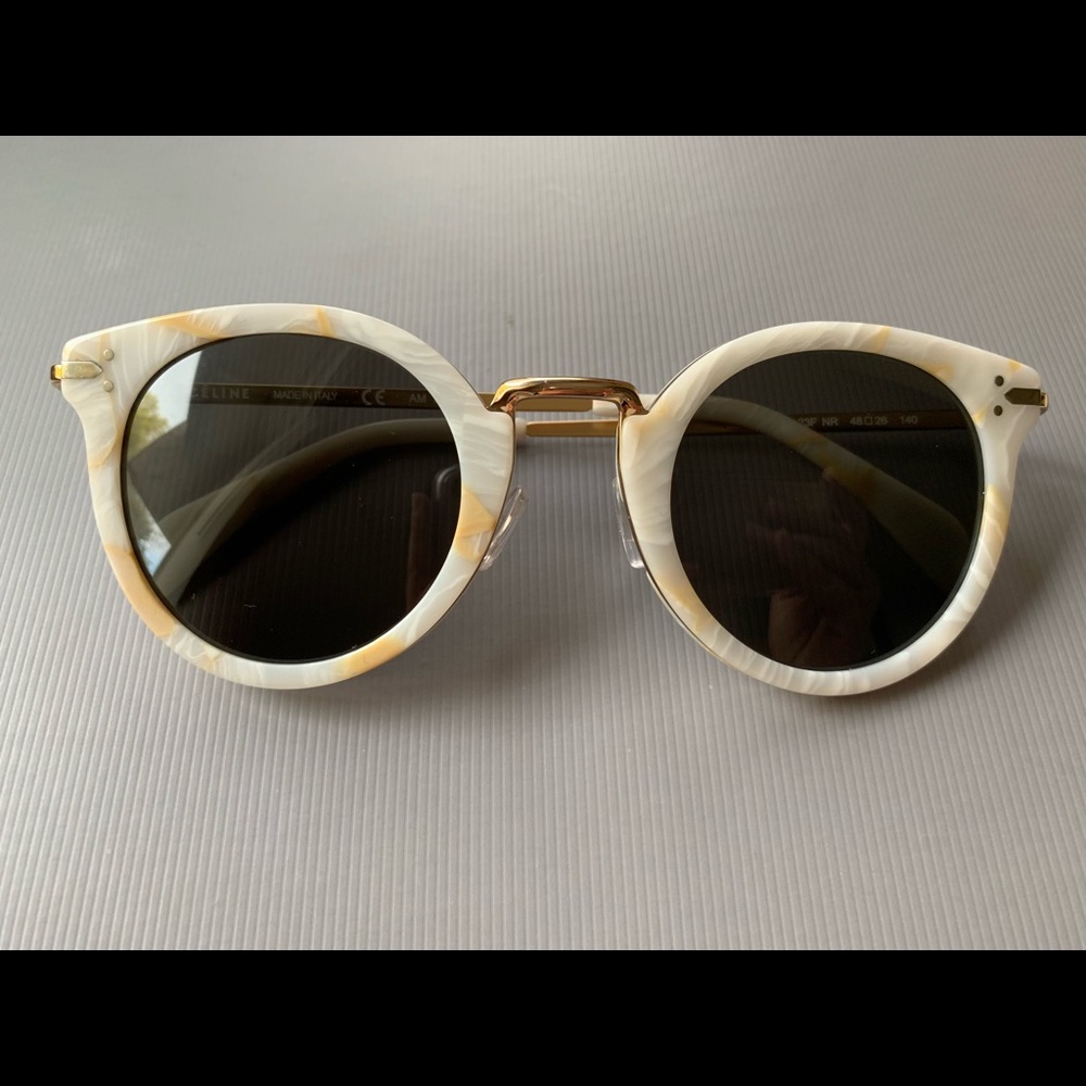BRAND NEW Céline Sunglasses - Gold and White - Picture 4 of 5